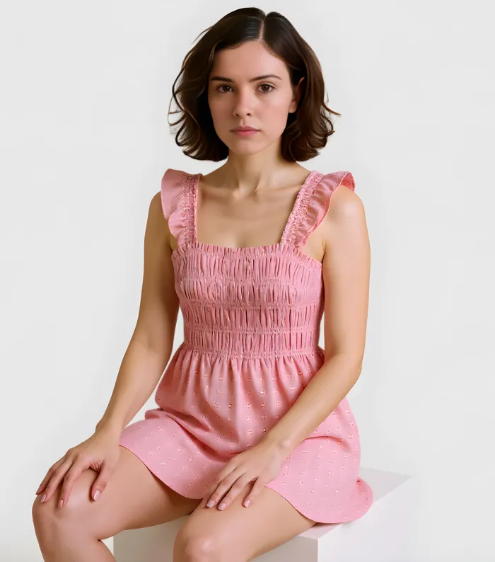 Model displaying selected product