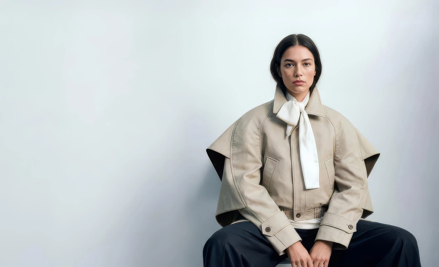 AI fashion model wearing modern outfit