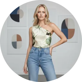 Model wearing clothes