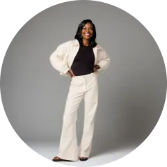 Model wearing clothes